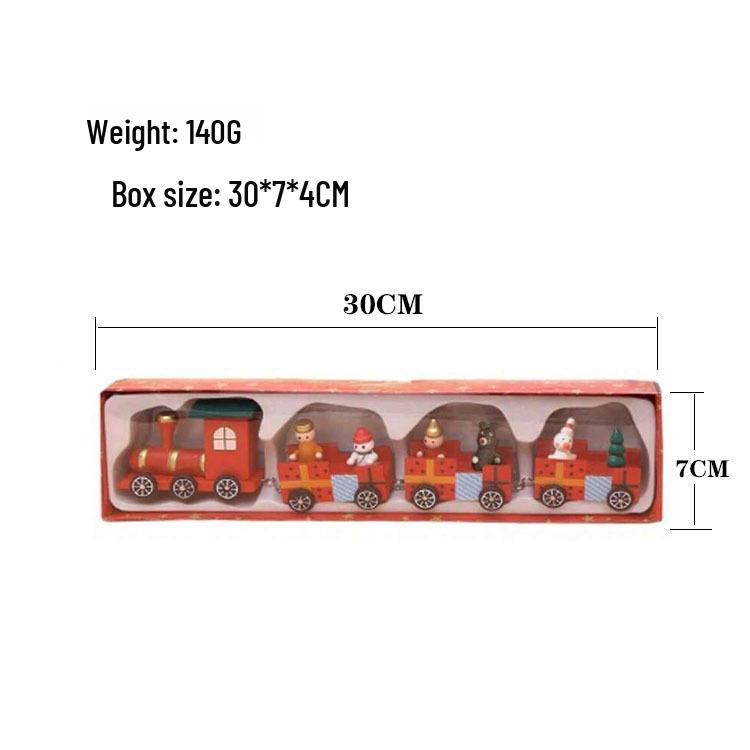

Мультяшный рождественский поезд - креативные деревянные украшения и подарки для детей