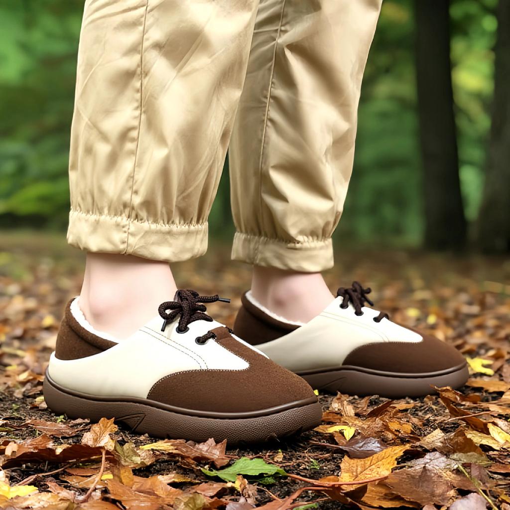 Cotton slippers autumn and winter snow boots couple indoor home household non-slip warm thick-soled slippers