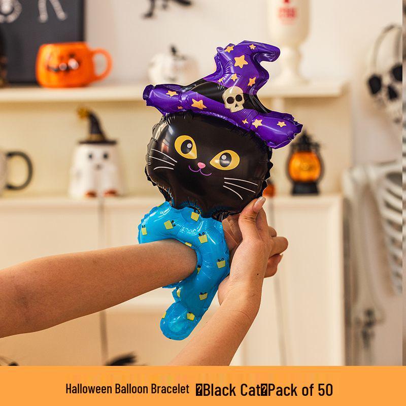 Halloween Pumpkin Lantern Decor: Costume Props, Balloons, Bracelets, Toys, Ghost Decorations for Kids & Kindergarten