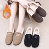Women Shoes with Winter Velvet Cotton Shoes One Step On Warm and Non Slip for Mom Lightweight for Going Out 2025 New Flat Shoes