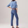 Levis Loose Fashion Trend Long Sleeve Shirt Women Shirts Blue A8745-0003