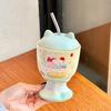 Cute Cat Goblet High Value Straw Water Cup Girls Birthday Gift Souvenir Practical Gift Box