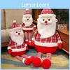 Creative Plush Santa Claus Doll With Long Legs Soft Cotton Outfit For Festive Decor