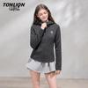 TonLion Women's Slim-Fit Faux Cashmere Hooded Jacket