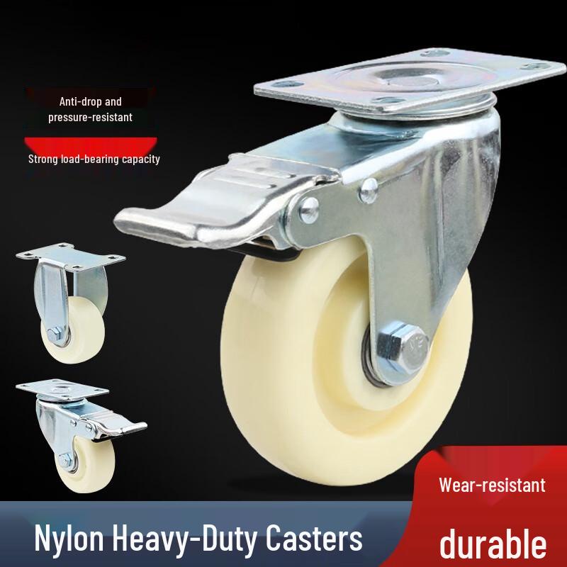 Jingmian 3-inch Nylon Swivel Gate Caster