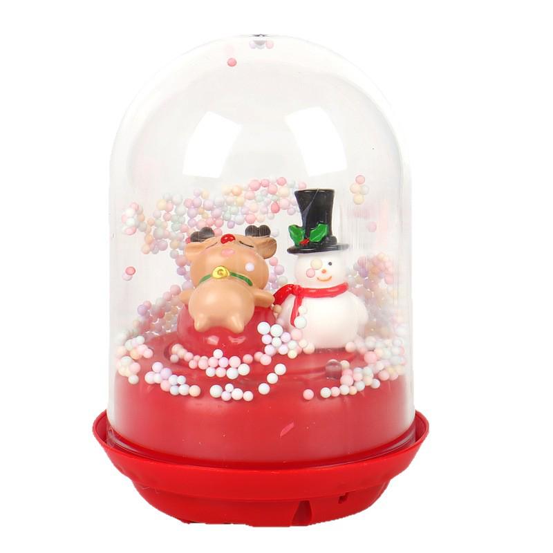 Rotating Luminous Christmas Ornament Music Box