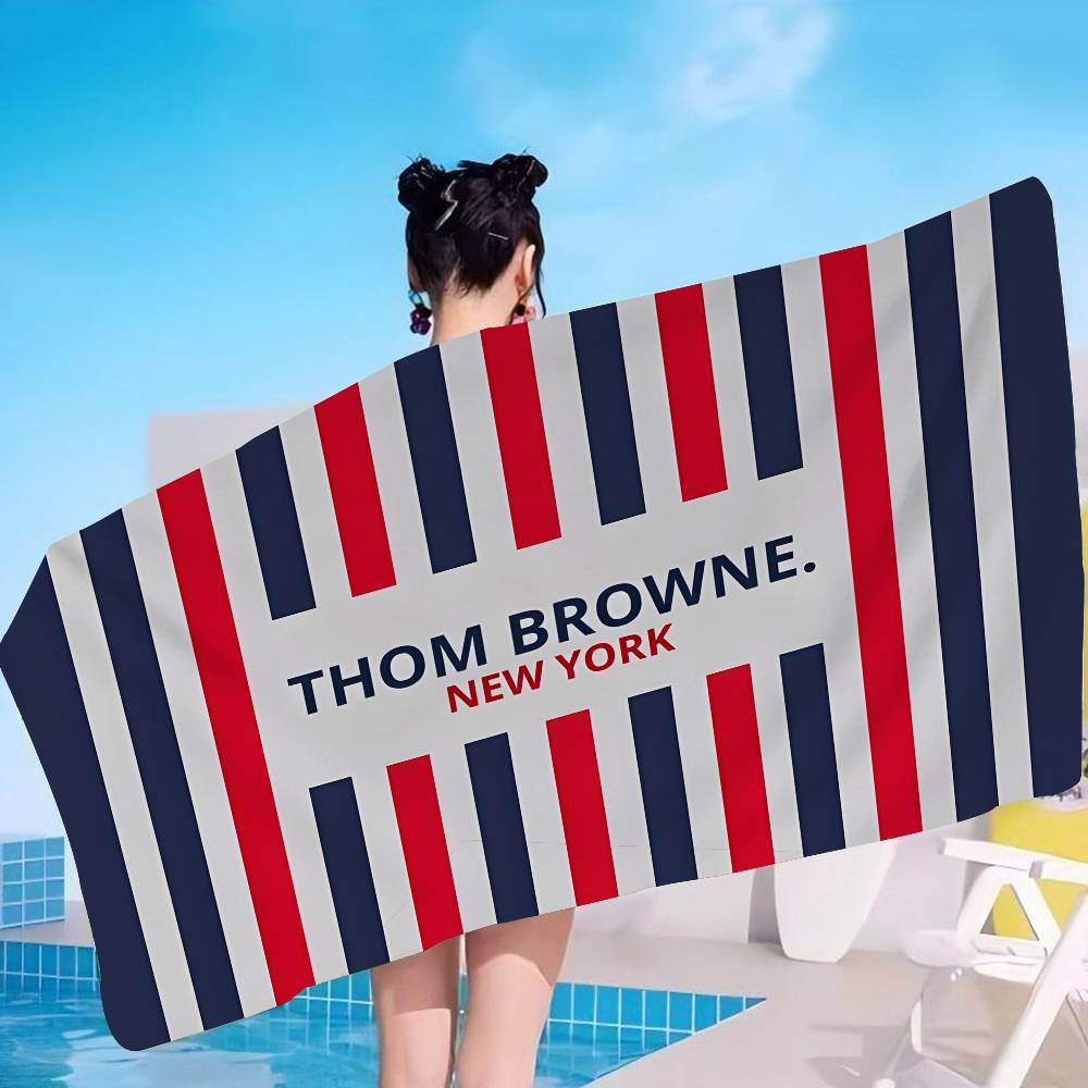 Fashion Brand T-Thom B-Brown Bath Towel Microfiber Soft Water Absorbing Breathable For Girl Kids Decorative Cartoon Beach Towel