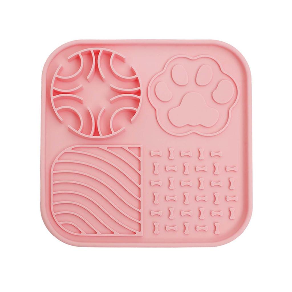 Creative Square Pet Licking for Cats and Dogs, Interactive Lick Pad for Treats and Food