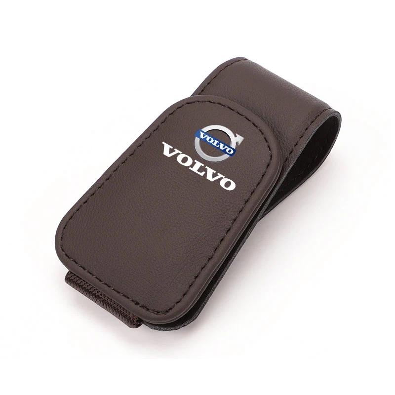 Car Interior Glasses Clip Sunshade Storage Brace Auto Accessories For Volvo Xc60 Xc90 V40 V60 S60 V50 V90 S80 C40 XC40 V70 XC70