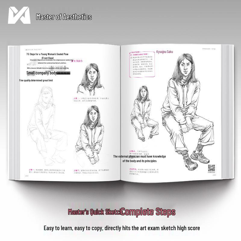 Video Sync: 3 Figurative Sketching Tutorials & Practice Books for Art Exams - Line Drawing & Human Anatomy