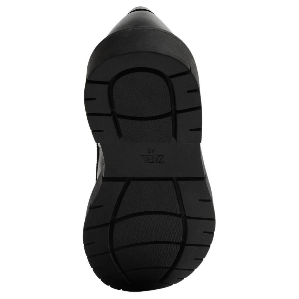 Zara Pu Round Toe Fashion Comfortable Loafers Men Loafers Black 12625420