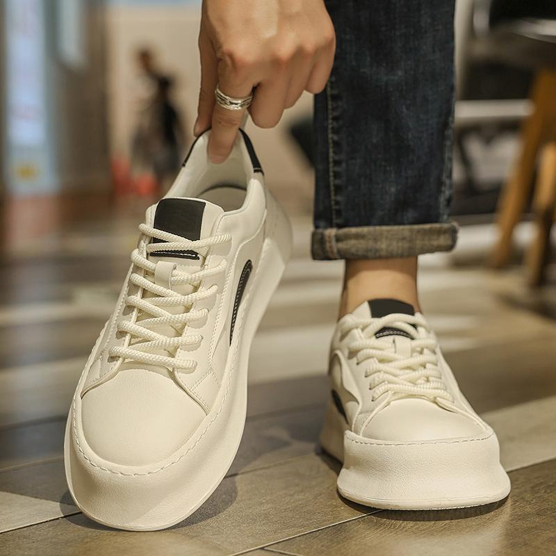 Модные универсальные кроссовки для активного отдыха из кожи — фото 3