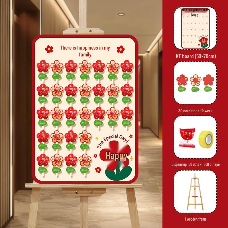 Creative Wedding Engagement Candy Lollipop Welcome Sign and KT Board Backdrop Decoration