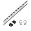 For Enclosed Trailer Cargo Fixing Trarvel Transfer 19.7 Inch Aluminum L Track Tie-Down System Aluminum Delivery Tie-Down Rail