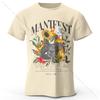 90s Retro Printed 100% Cotton T-Shirt, Breathable Round Neck Short Sleeve Tee, Unisex Casual Wear