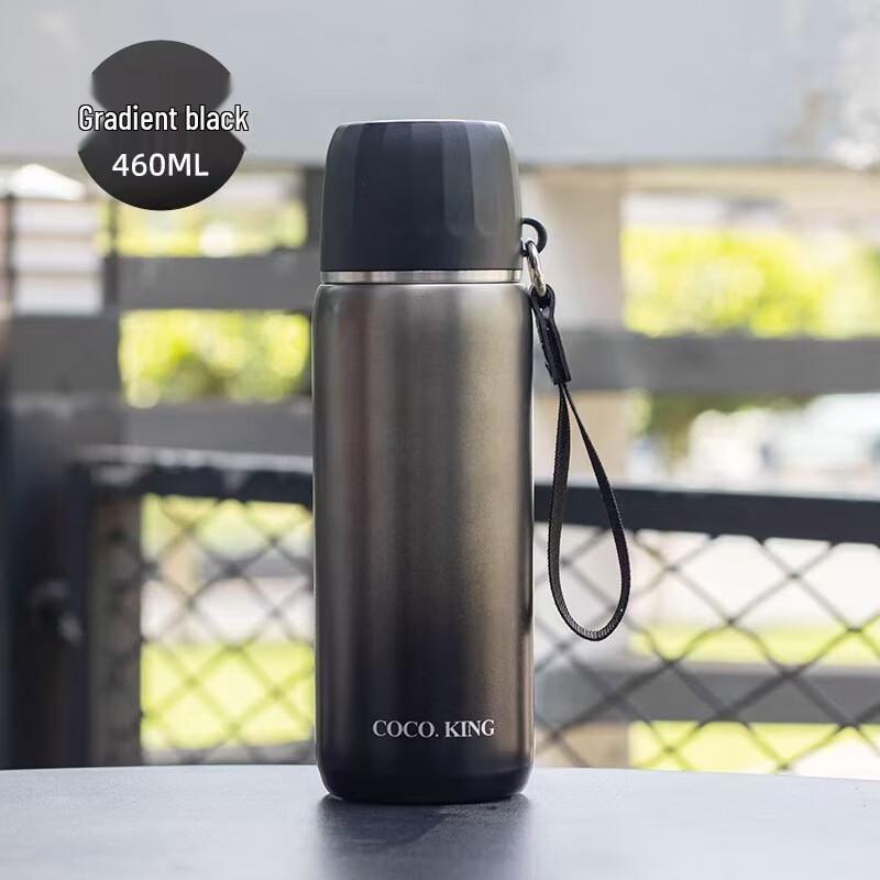 Portable Dual-Drink Stainless Steel Insulated Bottle