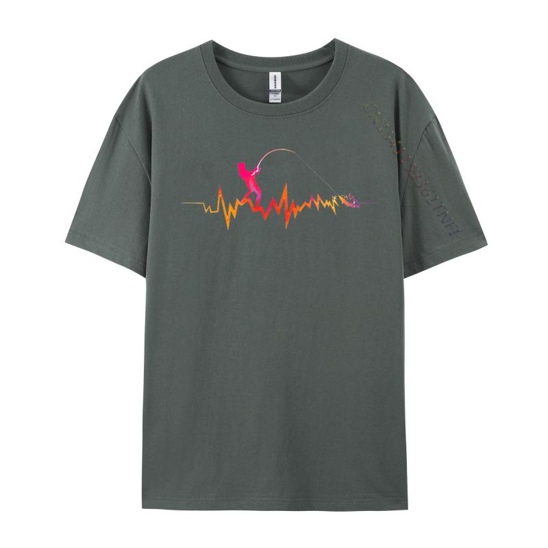 FisherUnisex Tshirt Colorful Pattern Tops T Shirt Pure Cotton Unisex T Shirt Gift Tshirts Shirts Graphic Tee