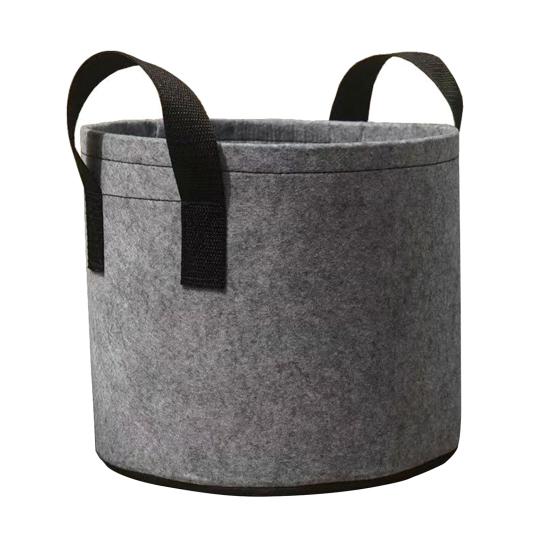 

5 галлонов Мешок для выращивания Нетканый материал Посадочный мешок с ручками Дышащий Садовый горшок для посадки овощей и фруктов в помещении и на открытом воздухе M серый