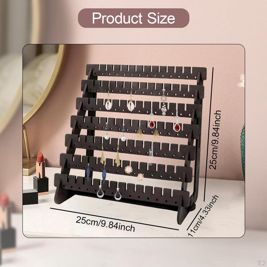 Ohrringhalter Ständer Holz Schmuckorganizer Multifunktional für Zuhause Schaufenster Ausstellungen