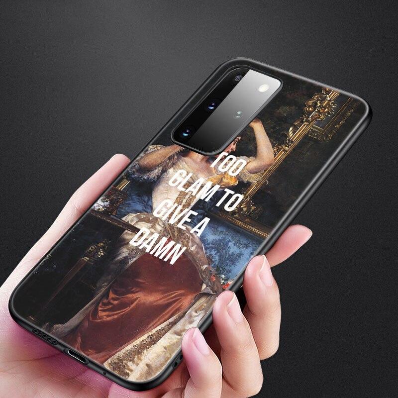 Renaissance Art Painting Phone Case For Samsung Galaxy S20 S21 FE S10 Lite Note 20 10 Lite S8 S9 S10E S10 Plus Ultra Black Cover