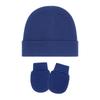 4 Set Baby Bonnet Cap Feature Foldable Edge with Mittens Cotton Fabric Gentle On Sensitive Skin Multiple Color Available