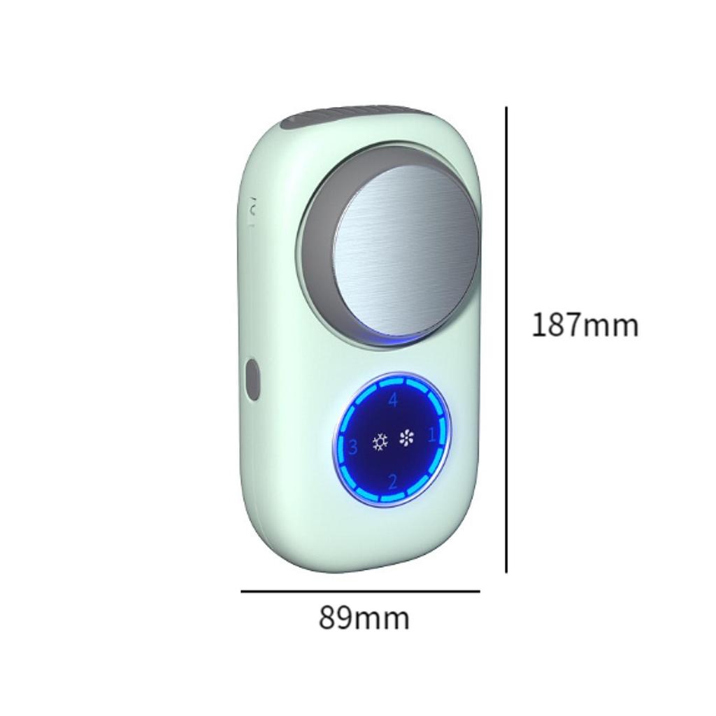Tragbarer Mini-Handventilator Geräuscharm Nacken-Hängeventilator Mehrzweck-Persönlicher Ventilator für Drinnen Draußen Reisen Zuhause Büro Camping