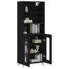 VidaXL Highboard Black 69.5x34x180 Cm Engineered Wood 3189286