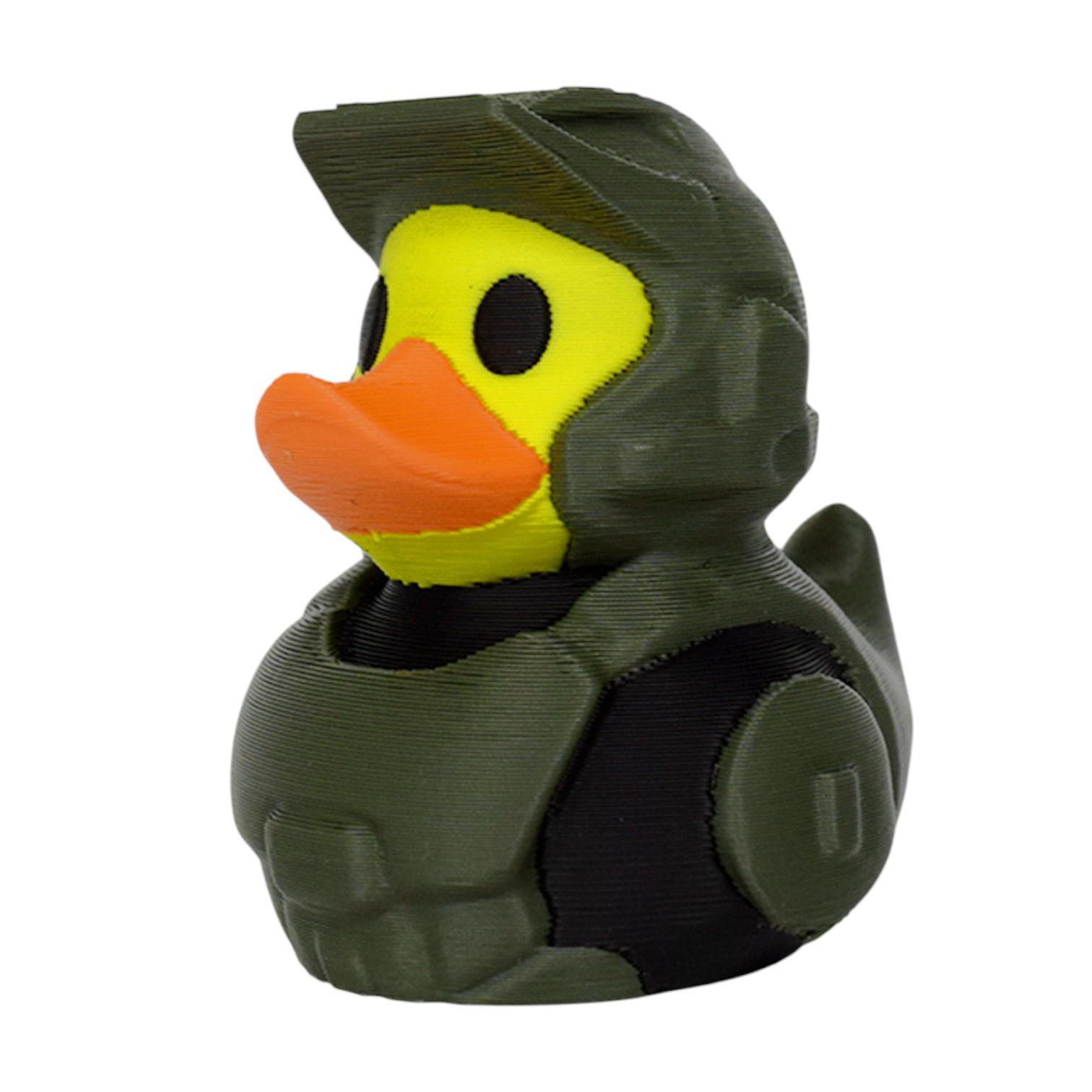 Military Green Duck Series: Cute 3D Printed Desktop Ornament Green
