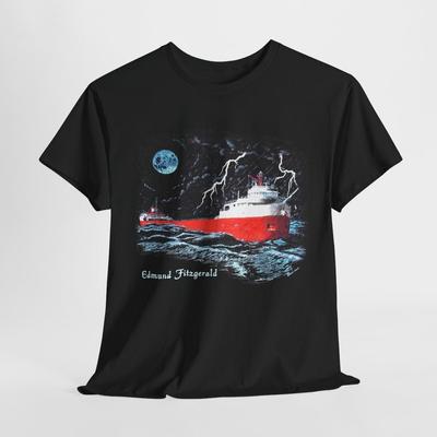 VTG Edmund Fitzgerald GORDON LIGHTFOOT Hemd Klassisch Schwarz Unisex S-5XL Unisex T-Shirt