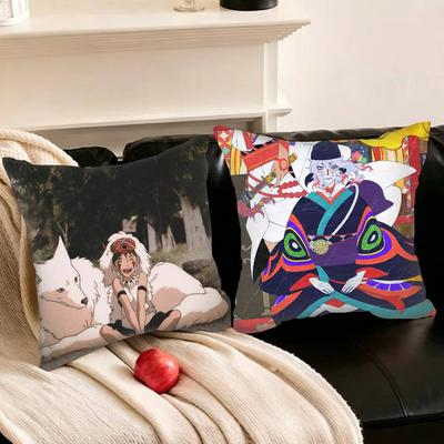 Tv Anime M-Mononoke Various Sizes Square Pillowcase For Car Home Bedchamber Decor