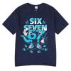 Six Seven 67 Funny Brainrot Meme Cartoon T Shirts Unisex Women Clothing Fashion Tshirt Summer Cotton Casual Short Sleeve Tshirts