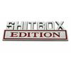1x Big Shitbox Edition Decals Car Sticker 3D Raised Letter Emblem Chrome Red