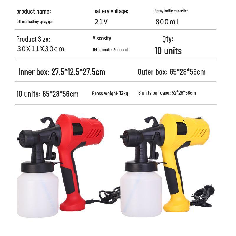 Adjustable High-Power Handheld Electric Paint Sprayer