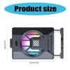 Camera Cooling Fan Quiet Semiconductor Radiator Camera Heatsink Coolers Fan with LED Light for Cameras Recording