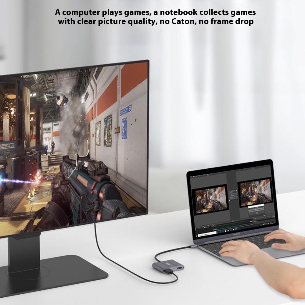 ONTEN UC316 Type-C to Dual HDMI Video Capture Card Audio Input Output Adapter