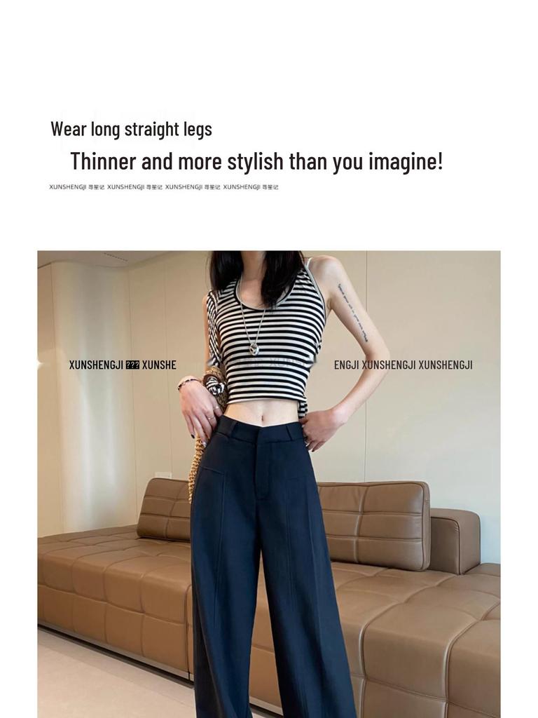 Women's High-Waisted Wide-Leg Linen Pants - White Summer Drape Style