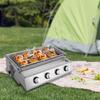 Portable BBQ Propane Gas Stove Grill Stainless Steel Patio Garden Barbecue Grill Small Outdoor Cooking Tools