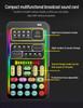 Voice Changer Sound Card, Male To Female/Female To Male, Baby/Lolita/King Modes, DJ/RAP/KTV, for Streaming