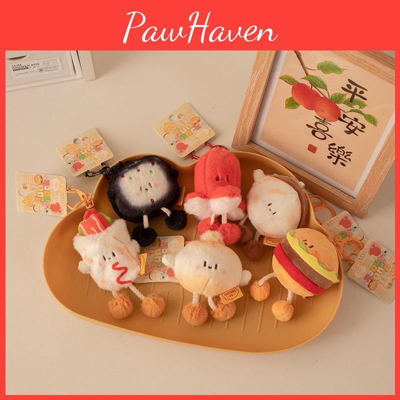 Plush Toy Gourmet Backpack Pendant Keychain Soft Filled Doll Child Festival Gift