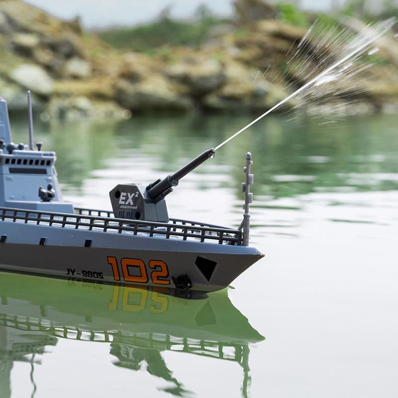 Dual Motor Drift Simulation Destroyer Model High Speed RC Remote Control Boat Summer Hot Toys
