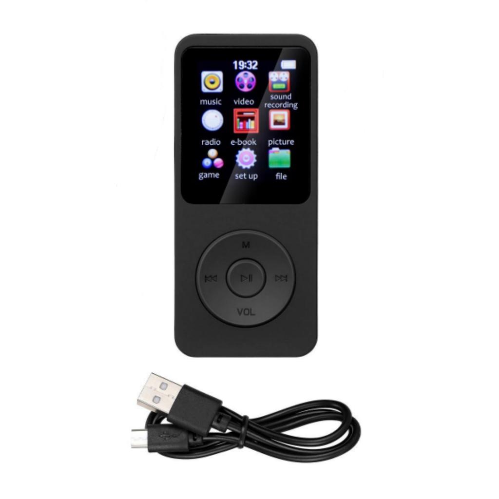 Wireless BT Bluetooth 5.0 MP4 MP3 Player Built-in Lithium Battery HiFi Lossless Sound HD Screen Display Voice Recorder