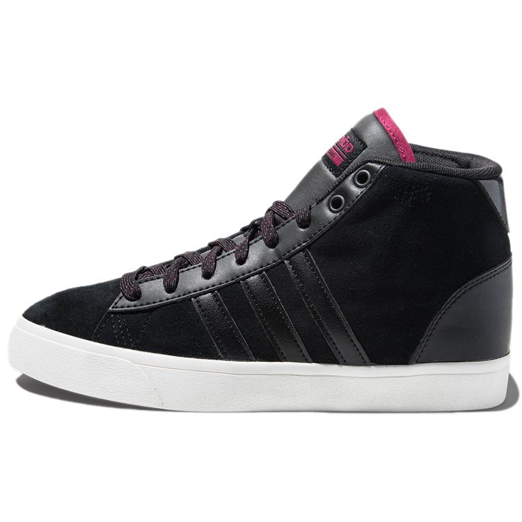 Adidas Neo Cf Daily Qt Mid Durable Lightweight High-Top Skate Shoes Women Sneakers Charcoal-Black B74252