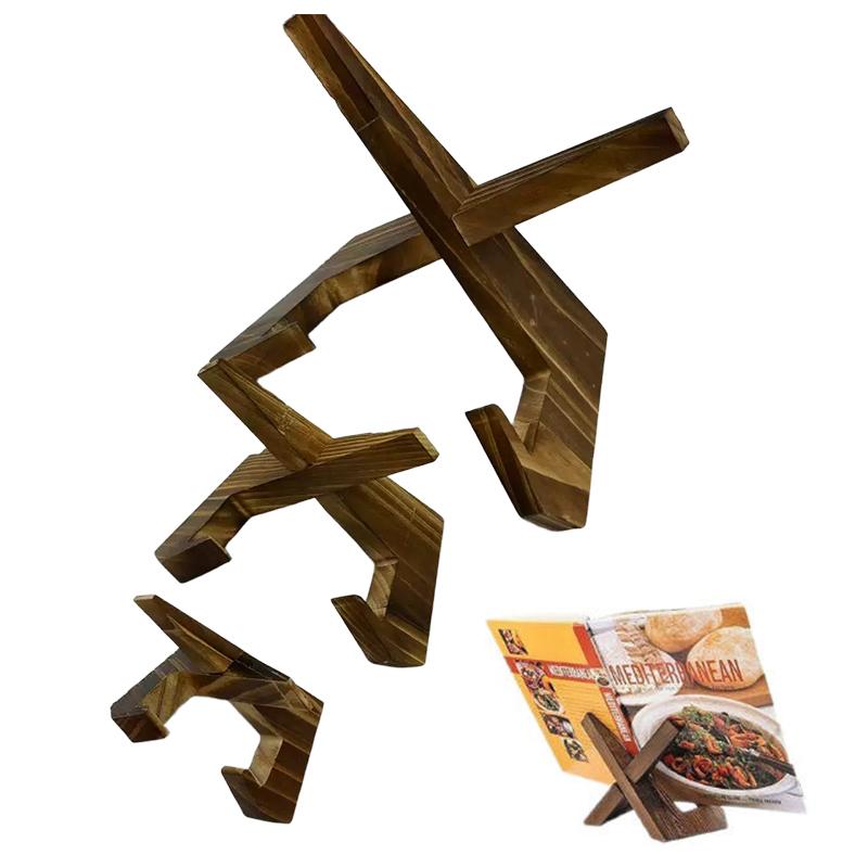 Holz Kochbuchständer Flacher Ständer Sockel Küchen Kochbuchständer Leseständer Holz Schallplattenständer Leseständer