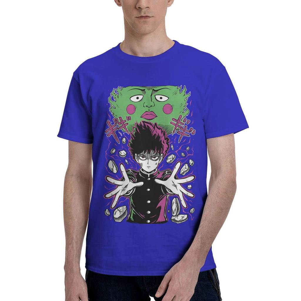 Mob Psycho 100 Anime Manga 100 Baumwolle Lässig Atmungsaktiv Bequem Shirt Designer Kleidung Herren Lustiges Geschenk