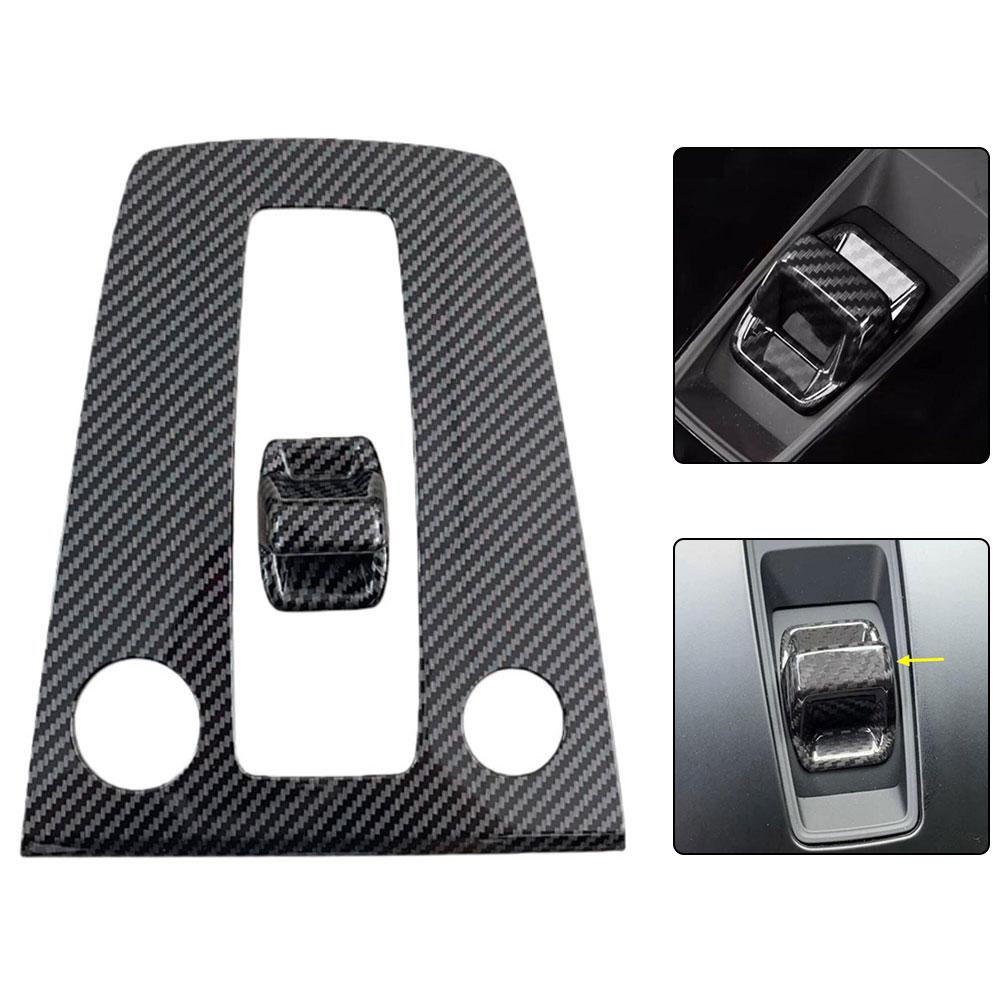 Carbon Fiber Trim Car Shift Panel Cover Custom Fit For 2025-2025 Easy Installation Automotive Interior Decoration 23.1*15*1 Cm