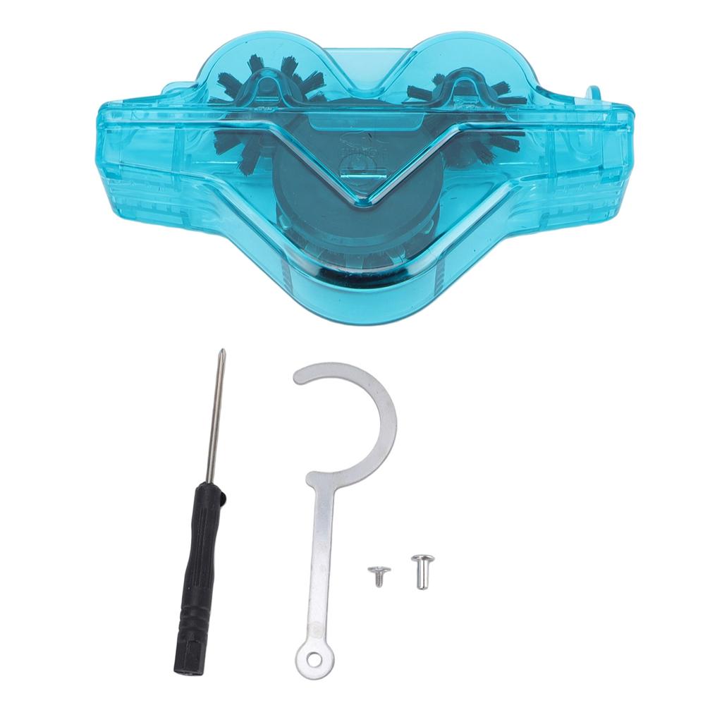 Bike Chain Cleaner Impact Resistance Handsfree Cycling Chain Scrubber for Mountain Bikes Road Bikes Blue