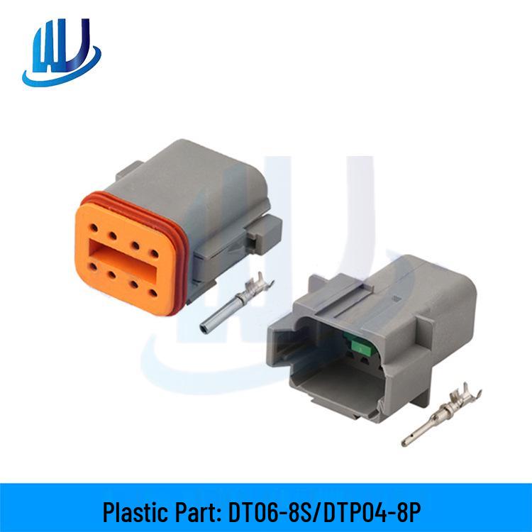 Wodoodporne złącze samochodowe DEUTSCH DT04-2P/DT06-2S, wtyczka wiązki przewodów