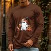 Men's Halloween Long Sleeve Neck Casual Shirt