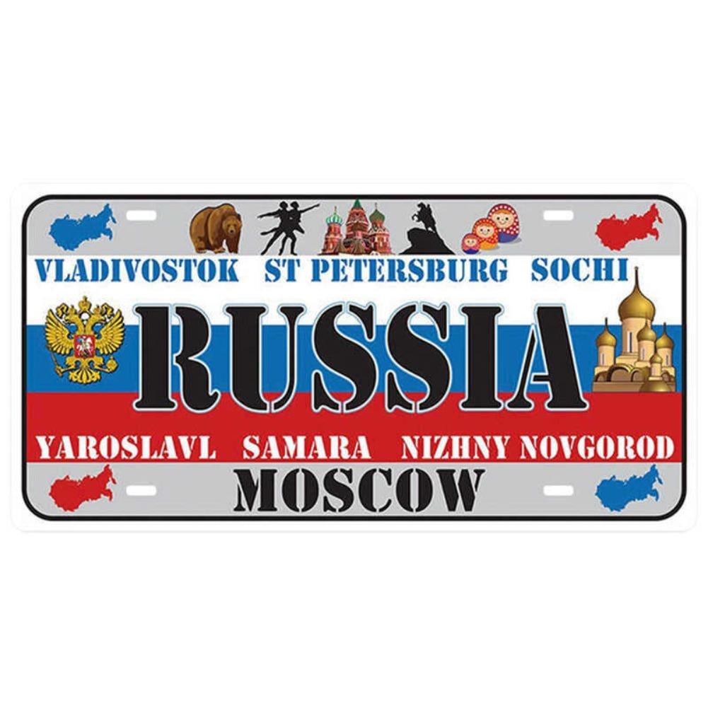 Autokennzeichen Metallblechschild Ländername Nationalflagge Kunstmalerei Bar Club Heimdeko Pin Up Wandschilder Plaketten 15x30cm