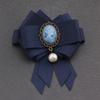 Men Retro Bow Brooch Ribbon Rhinestone Bowknot Necktie Lapel Pins Men Suit Shirt Collar Wedding Party Jewelry Gifts
